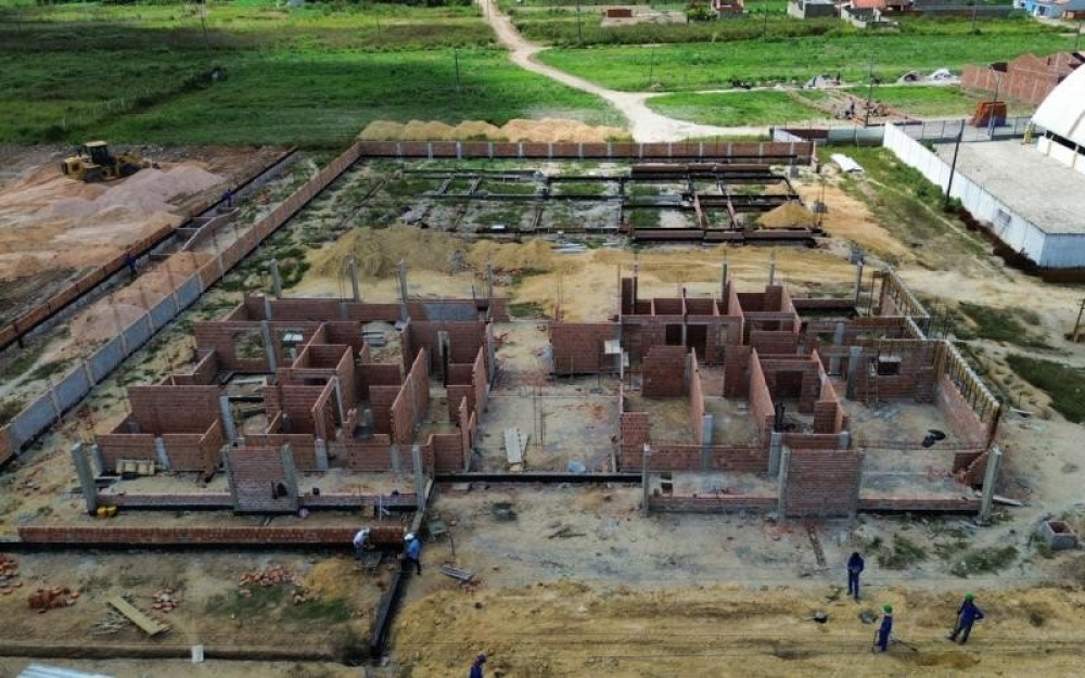 Avançam as obras do Novo Centro Municipal de Educação Infantil do Conjunto Olival Tenório Costa