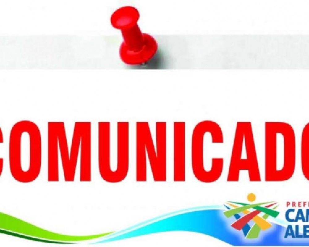 Comunicado aos professores da rede municipal de ensino de Campo Alegre
