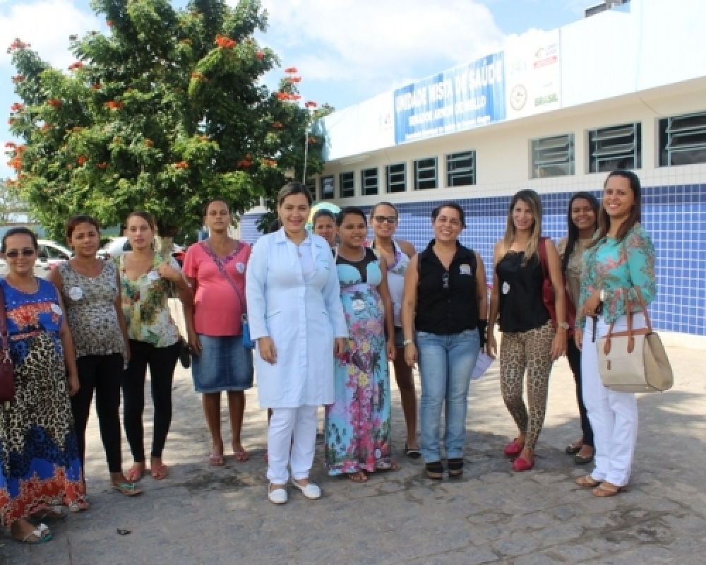 Grupo de gestantes de Luziápolis conhecem as instalações da Maternidade do Hospital de Campo Alegre 