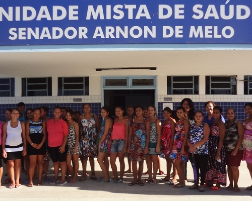 Grupo de gestantes do Projeto Mamãe Coruja participam de visita a maternidade do hospital da cidade