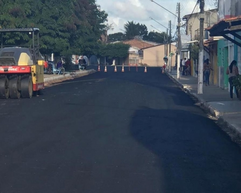 Prefeitura de Campo Alegre executa obras da Pavimentação asfáltica do centro da cidade