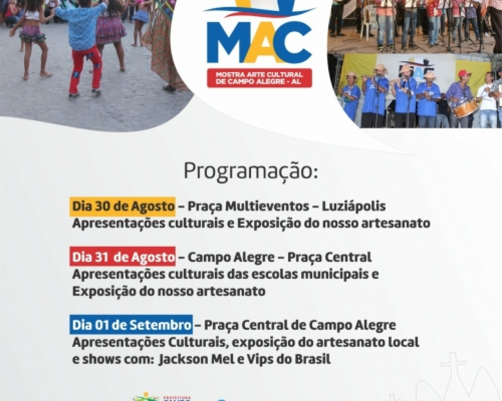 Secretaria Municipal de Cultura divulga a programação da Mostra Arte Cultural 2018