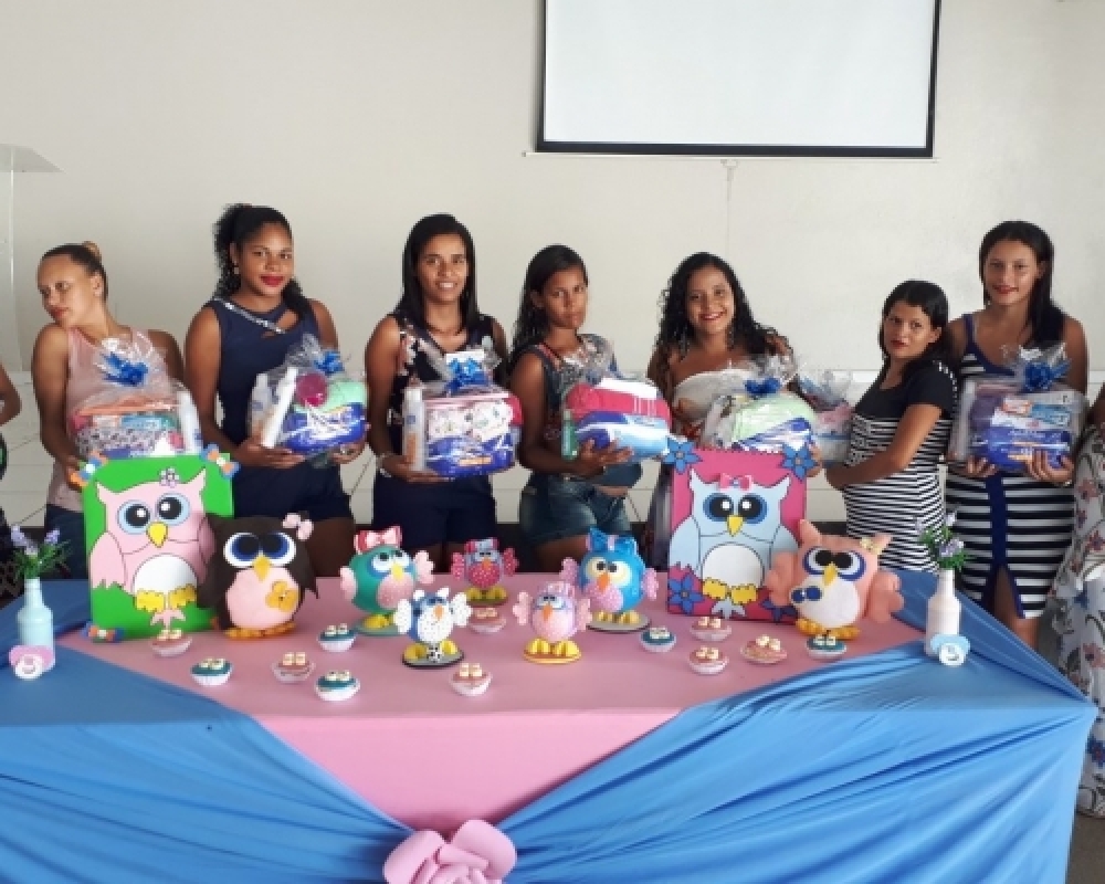 Gestantes participam do encerramento da primeiro grupo do Projeto mamãe Coruja de 2019