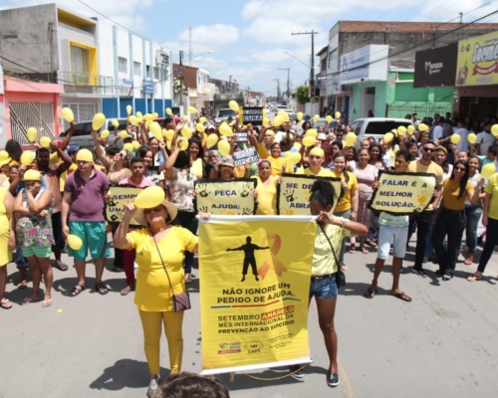 Secretaria de Saúde realiza Caminhada de encerramento da Campanha Setembro Amarelo