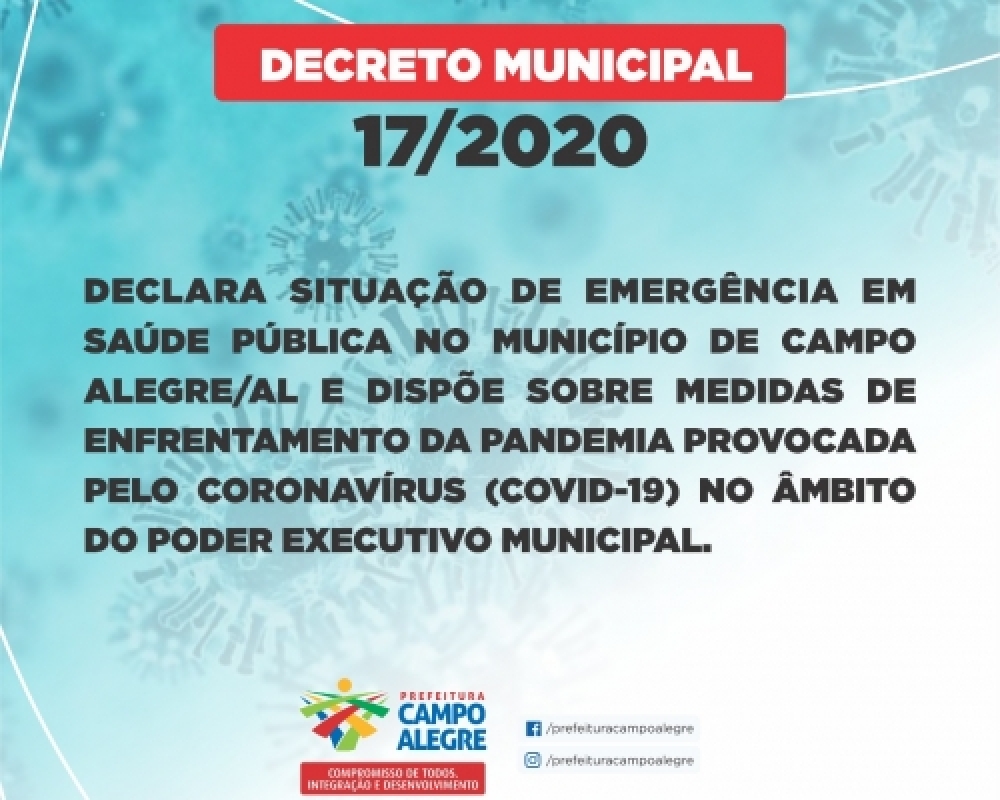 Prefeitura publica decreto que estabelece novas medidas de enfrentamento ao Coronavírus