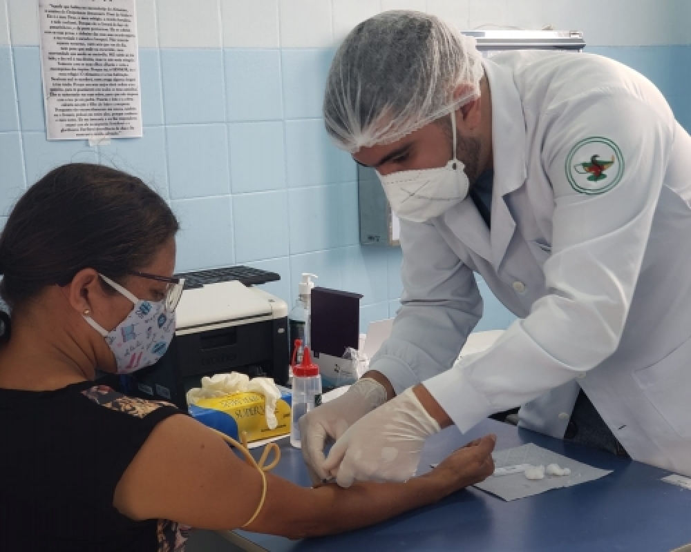 Secretaria de Saúde realiza testes de Covid19 com os agentes de saúde e agentes de endemias 