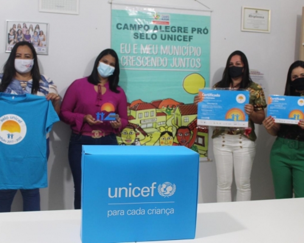 Campo Alegre recebe premiação pela conquista do Selo Unicef 