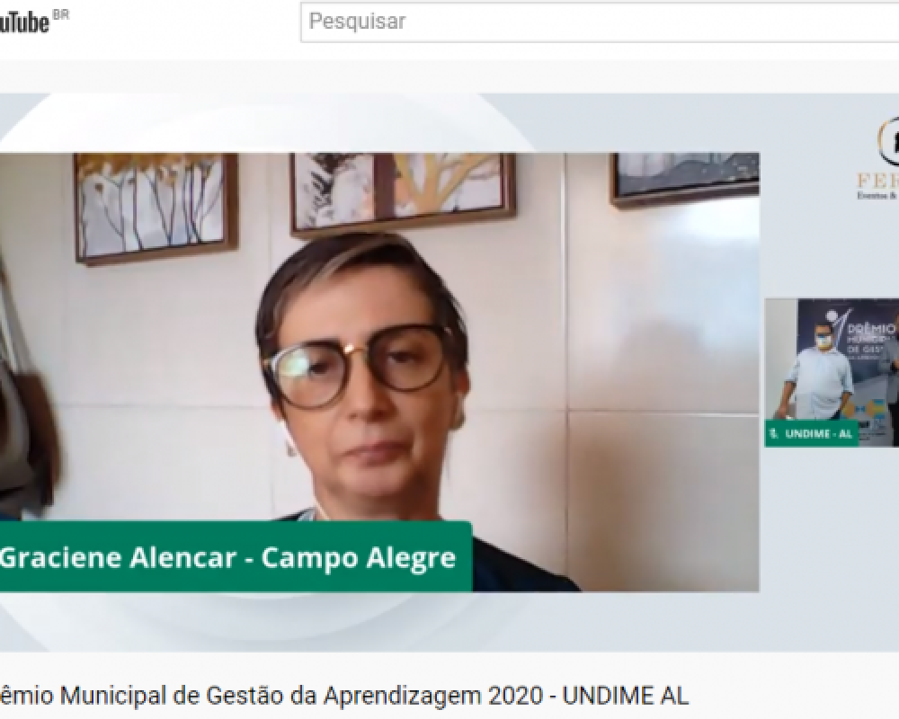 Campo Alegre Recebe prêmio municipal de Gestão da Aprendizagem 2020