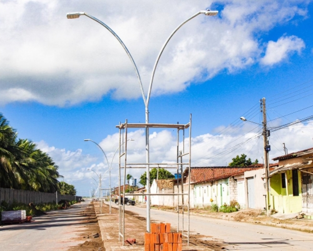 Em fase final de obras Avenida Santa Tereza em Luziápolis recebe iluminação em LED 