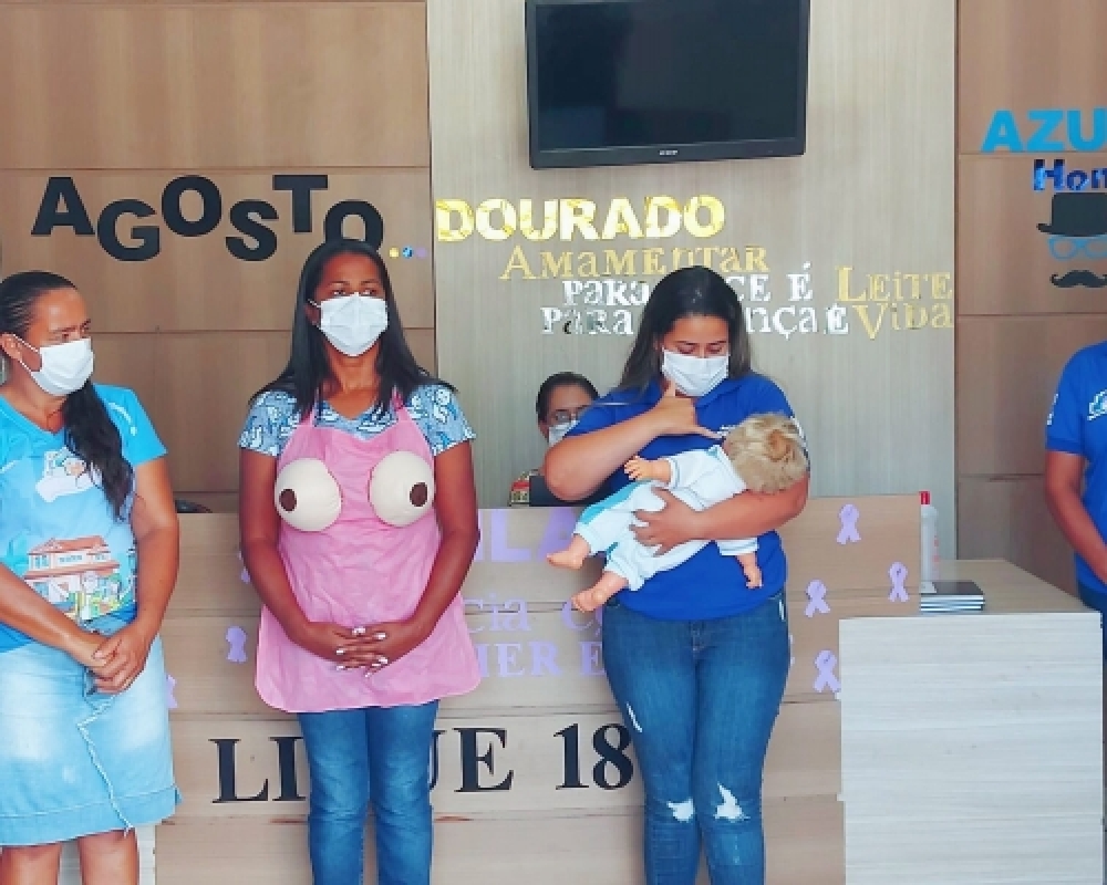 Secretaria de Saúde desenvolveu durante o mês ações de incentivo ao aleitamento materno 