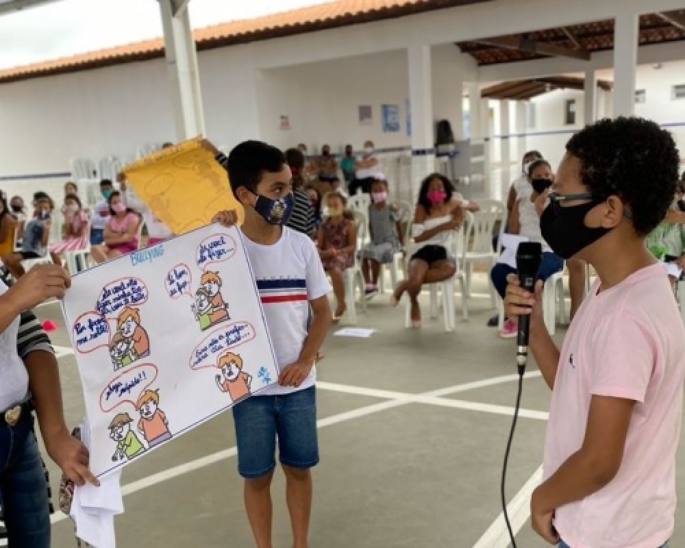 Alunos da Escola Municipal Pedro de Oliveira participaram de projeto sobre o Bullying
