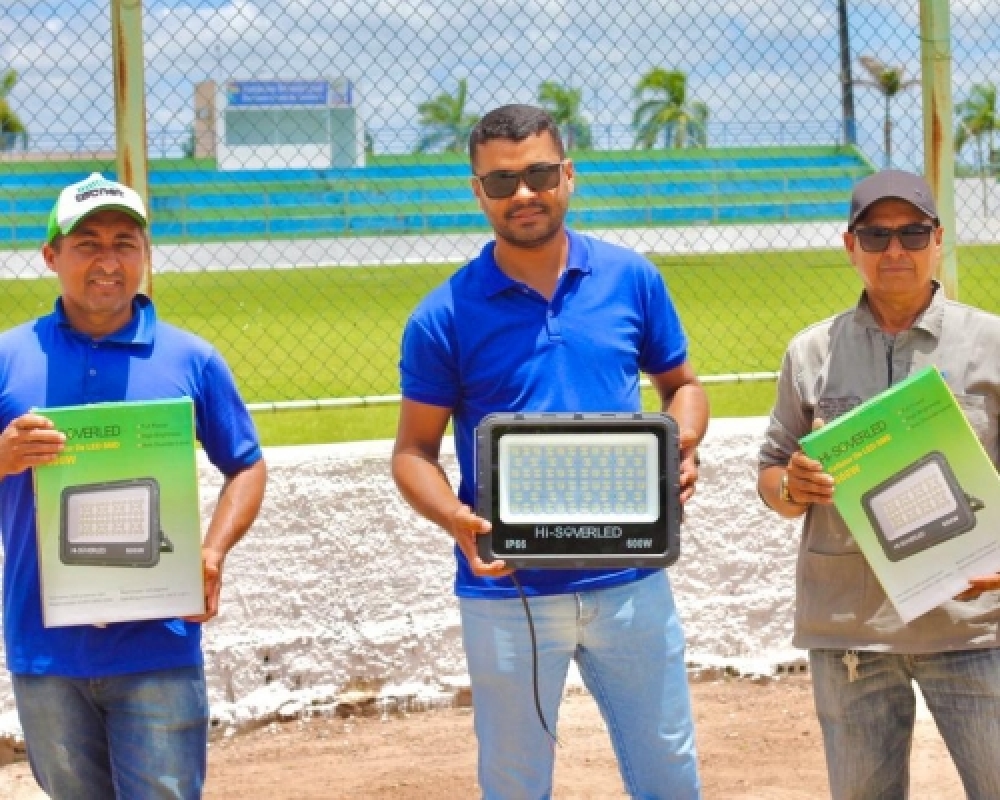 Estádio Municipal Denison Costa de Amorim ganha novo sistema de iluminação em LED