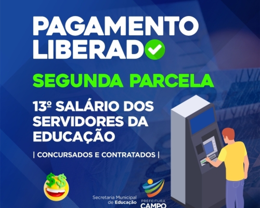 Prefeitura de Campo Alegre conclui o pagamento do 13º salário da educação nesta quarta-feira
