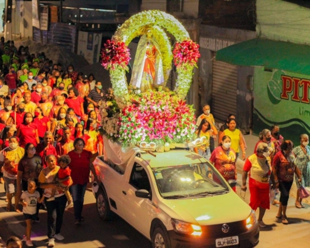 Comunidade Católica de Luziápolis participou do encerramento da edição 2021 da festa de Santa Luzia 