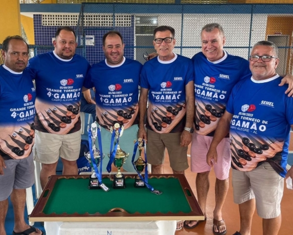 Campo Alegre sediou 4° Grande Torneio de Gamão com participantes de vários municípios