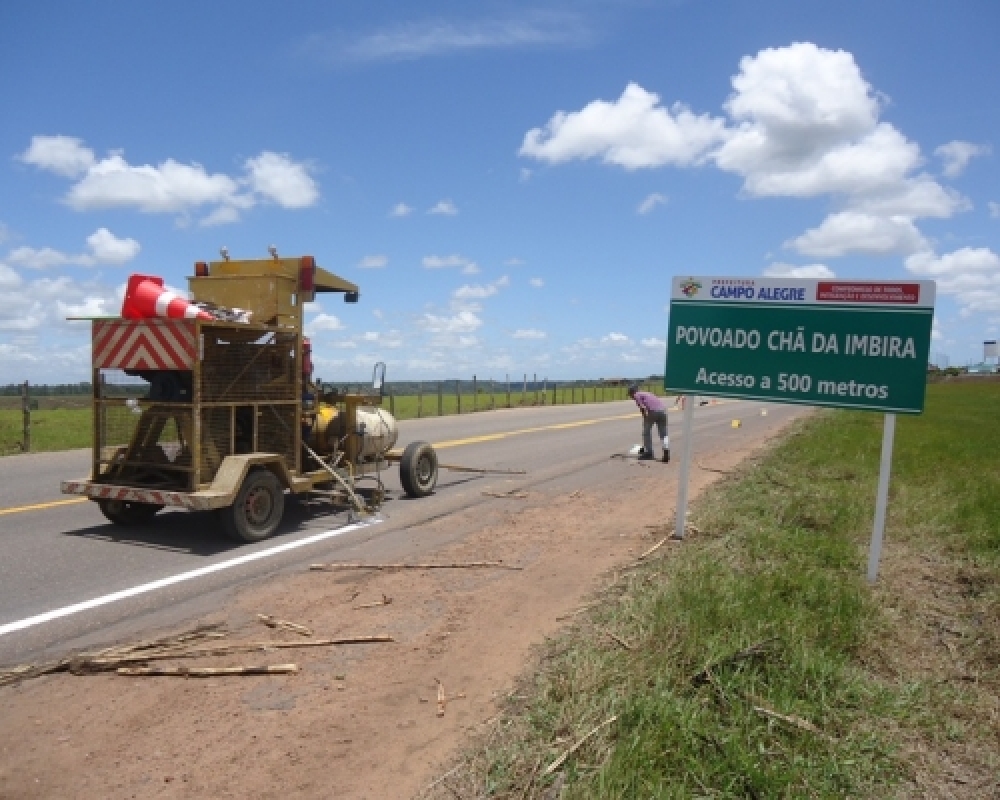 DER atente solicitação da Prefeitura de Campo Alegre e melhora sinalização da AL 220
