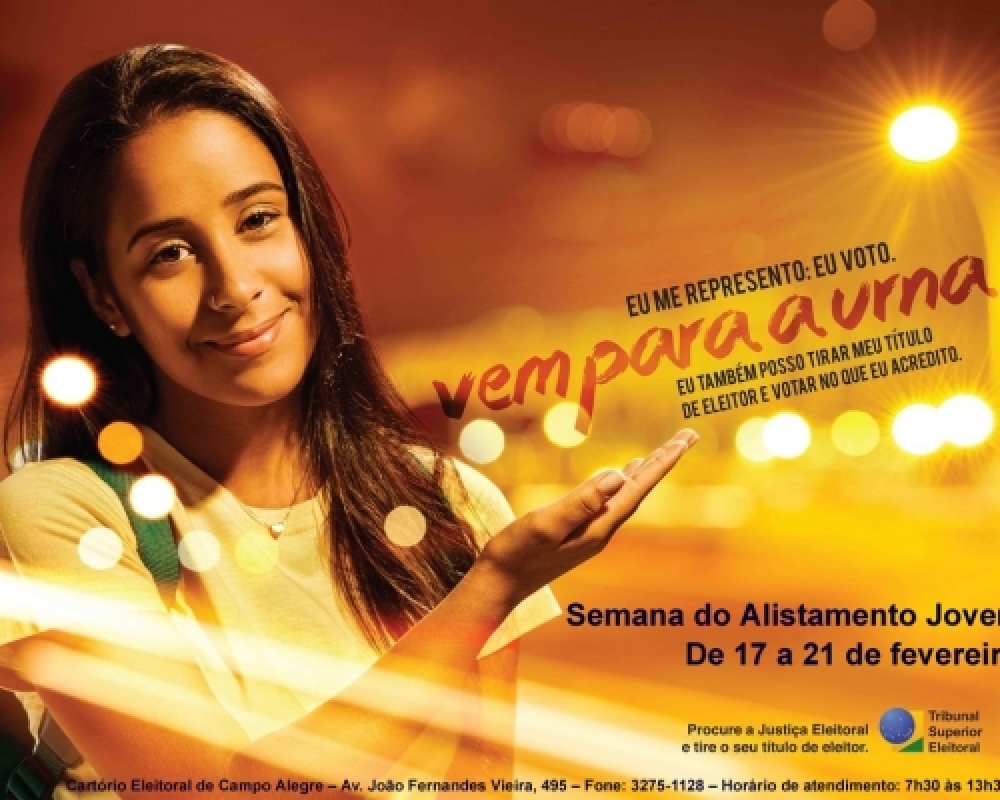 Semana do Alistamento eleitoral tem início na próxima segunda-feira