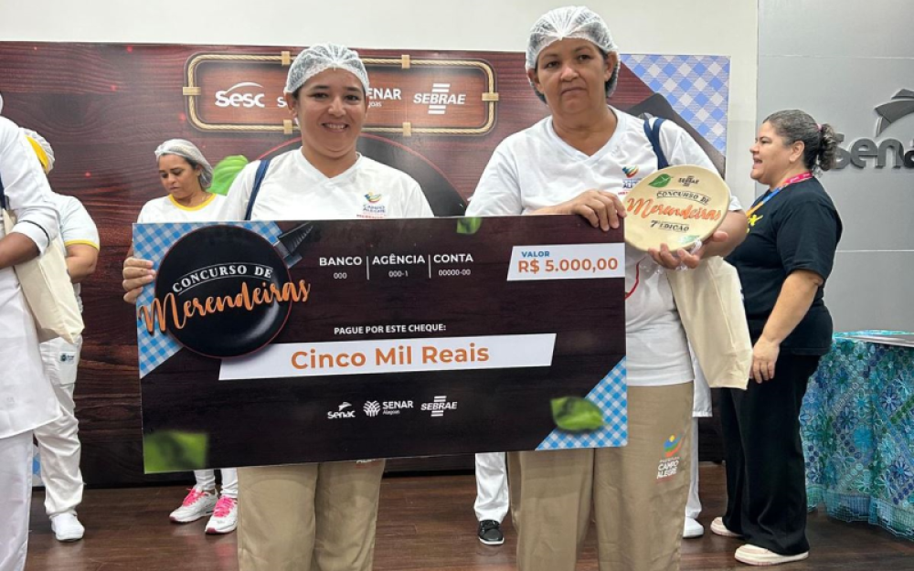Merendeiras de Campo Alegre conquistam o primeiro lugar no concurso de Merendeiras 2025 promovido pelo SEBRAE