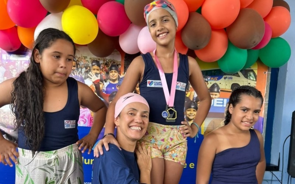 Projeto Amo Nadar de Campo Alegre realizou o 2º Campeonato Municipal de Natação Infantojuvenil