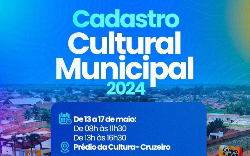 Cultura convoca artistas locais para atualização do Cadastro Cultural municipal 