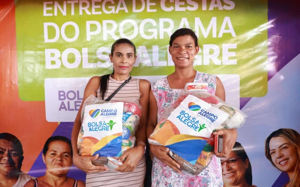 Prefeitura de Campo Alegre realizou a distribuição de mais 2.500 cestas básicas pelo programa Bolsa Alegre