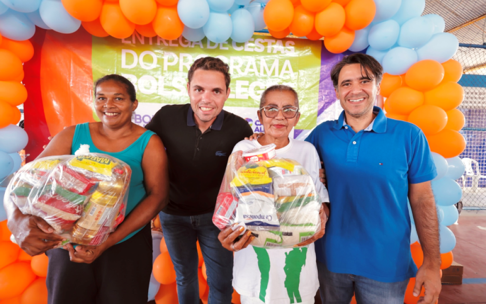 Prefeitura de Campo Alegre realiza a distribuição de mais de 2.500 cestas básicas pelo programa Bolsa Alegre