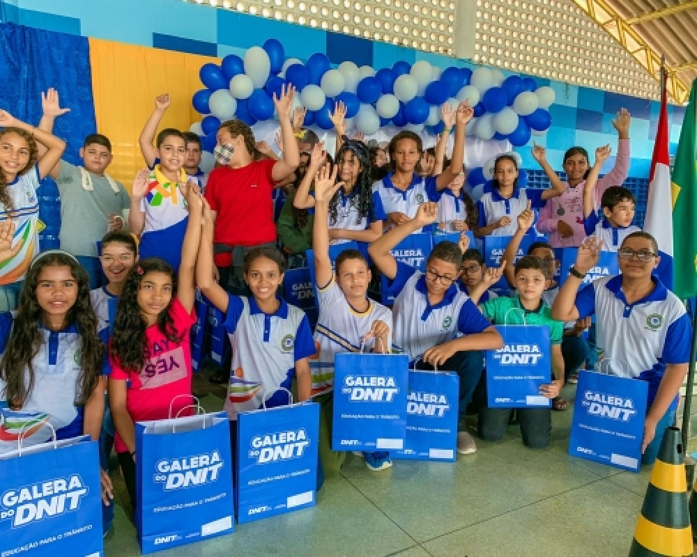 Escola Hildebrando Guimarães recebeu o projeto Galera do DNIT durante dois dias 