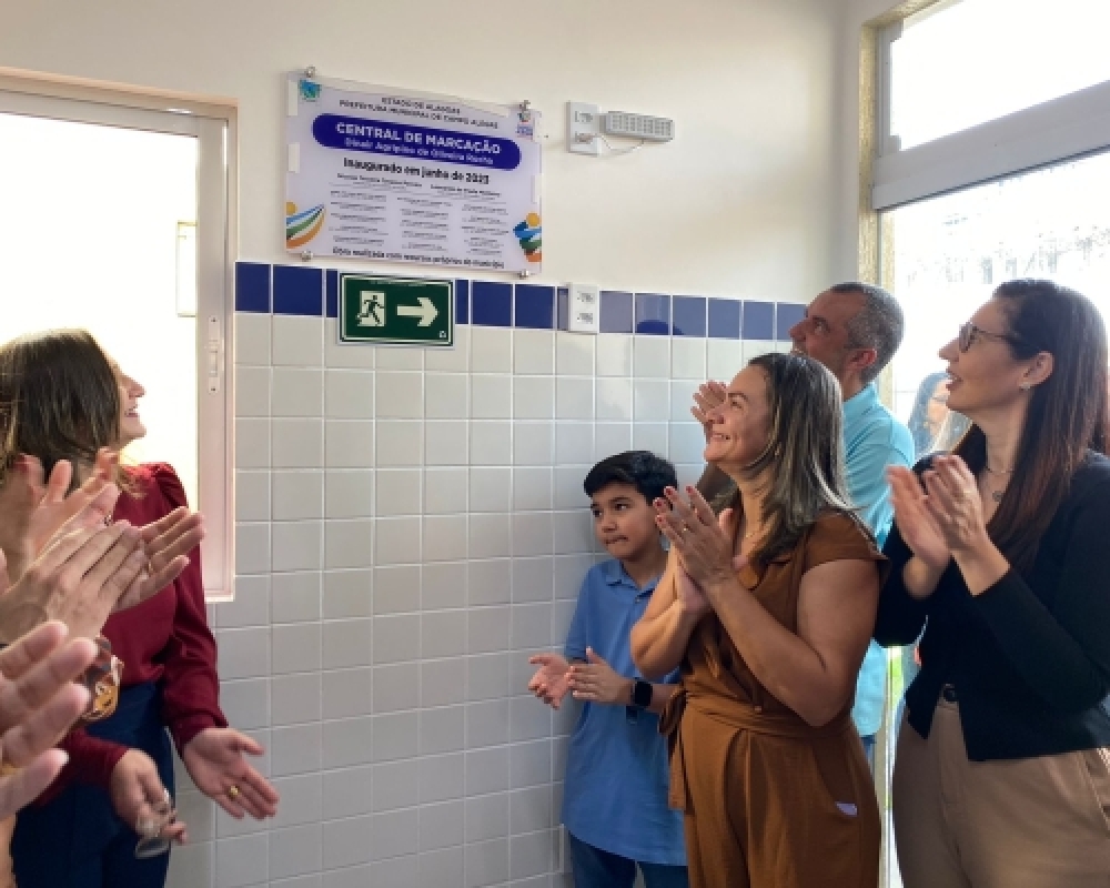 Prefeito Nicolas Pereira inaugurou a Central de Marcação do Distrito Luziápolis