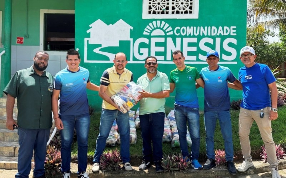 Secretaria de Esportes realiza entrega de Cestas Básicas na Comunidade Gênesis 
