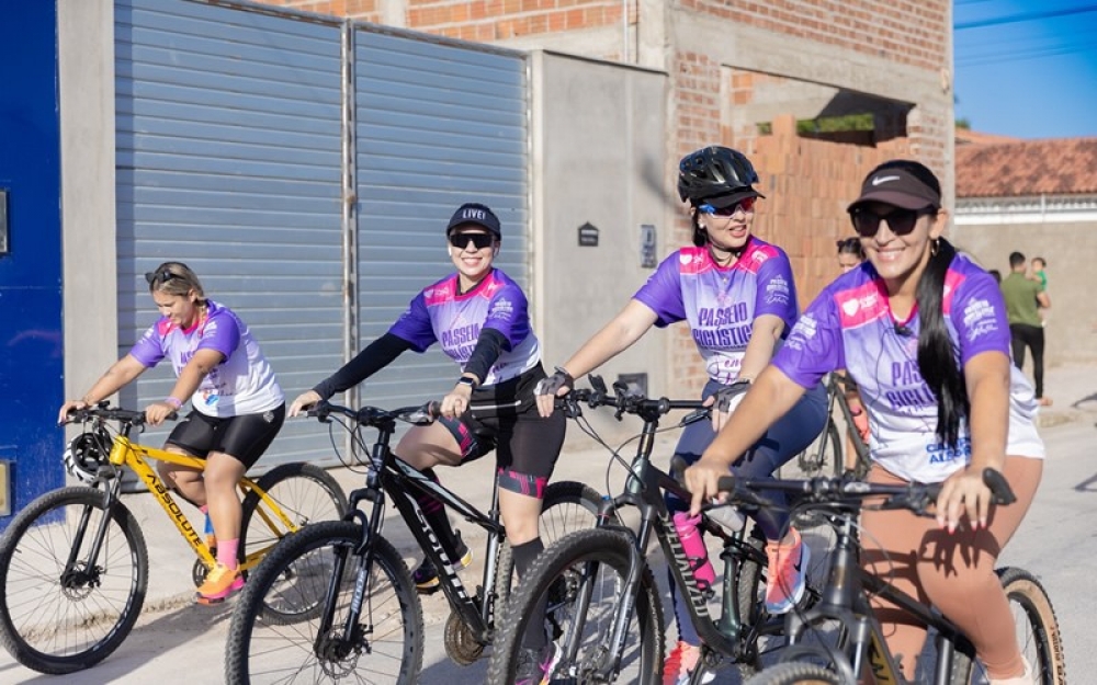 Mais de 500 de mulheres participaram do Passeio Ciclístico em homenagem a Semana da Mulher 2025