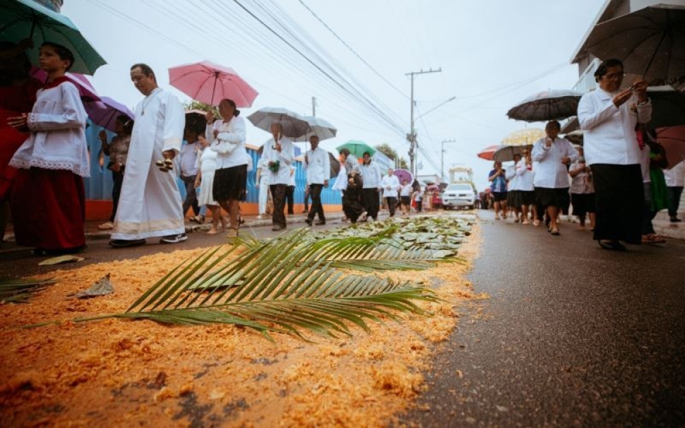Comunidade católica de Campo Alegre celebra mais uma edição da tradicional solenidade de Corpus Christi