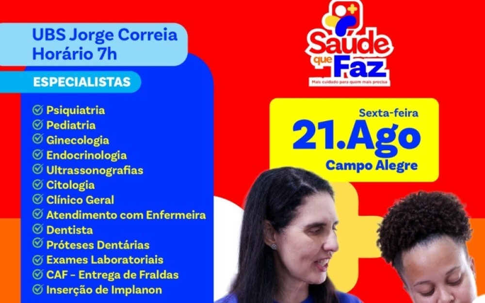 Prefeitura de Campo Alegre ofertará vários serviços da saúde nesta sexta-feira em mais uma edição do Saúde que Faz