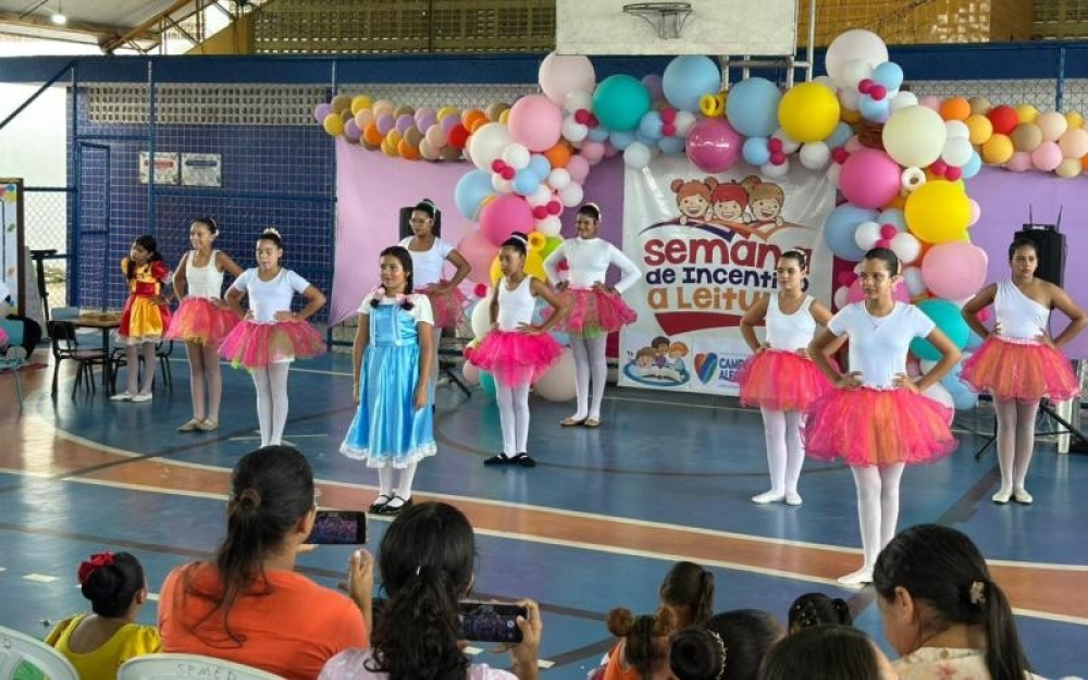 Estudantes da Rede Municipal participam do Encerramento da Semana de Incentivo à Leitura 2026