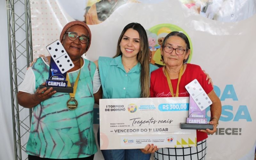 Idosos de Campo Alegre participaram do I Torneio de Dominó da terceira Idade 