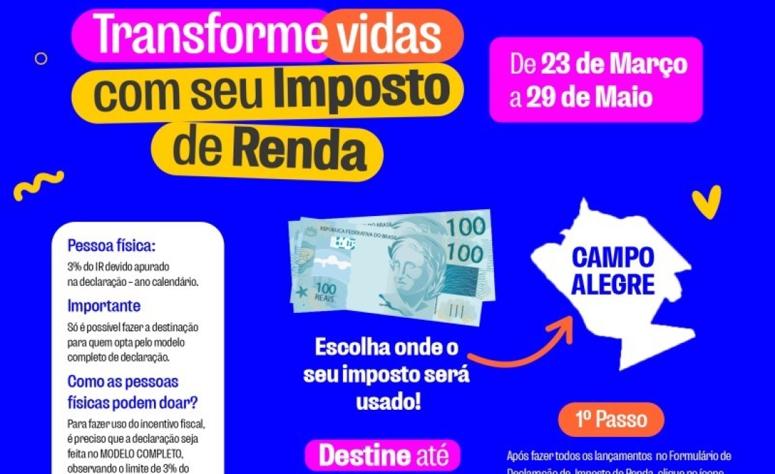 CMDCA de Campo Alegre inicia mais uma edição da Campanha de Destinação Solidária do Impost...