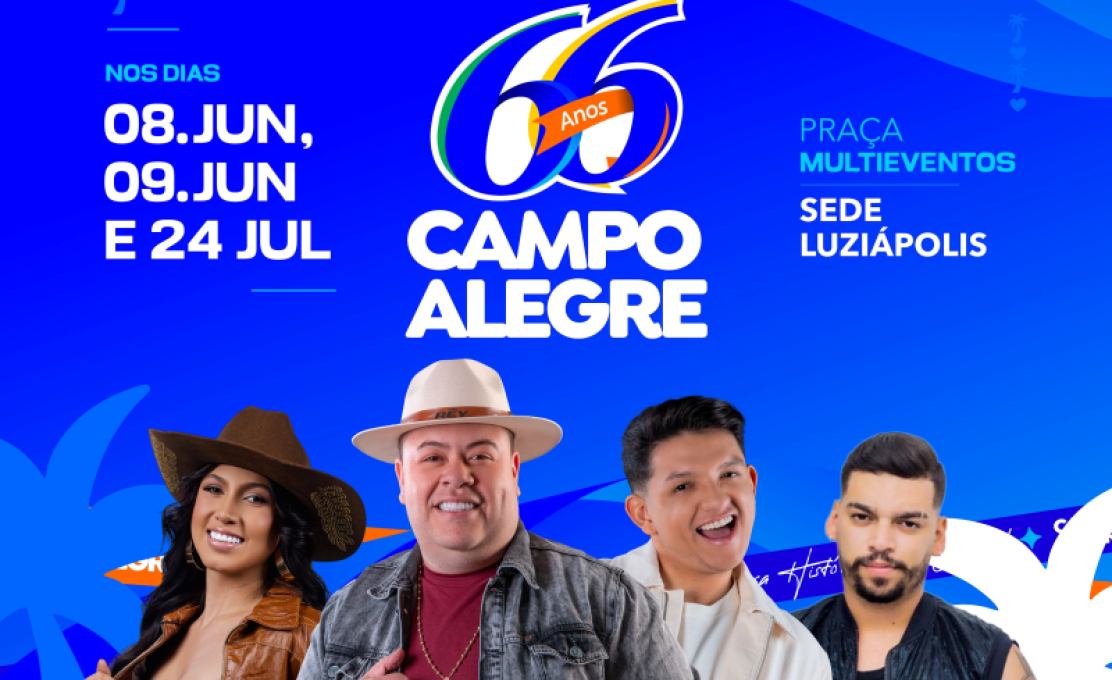 Confira a programação completa de shows da Festa de 66 Anos de Emancipação Politica de Camp...
